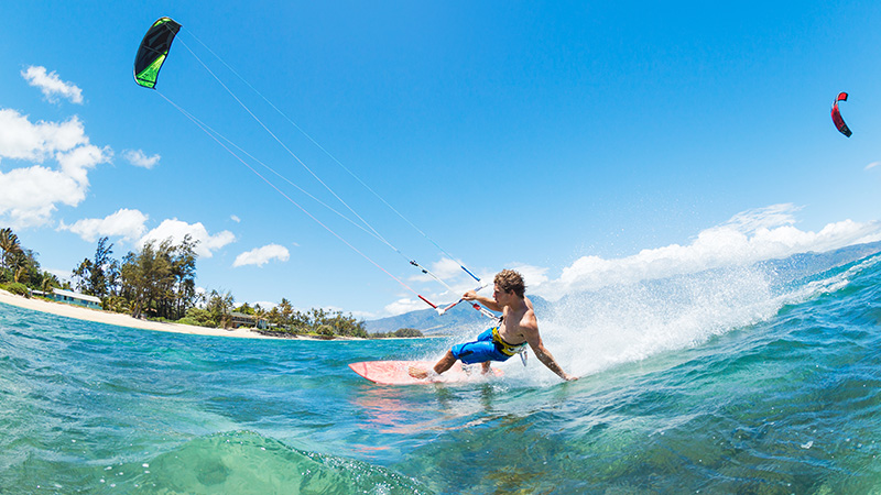 Kitesurfing